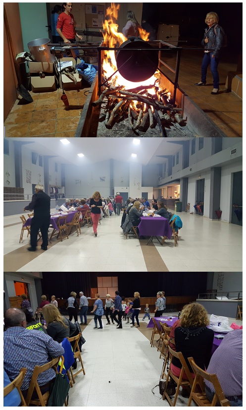 Més de cent persones van degustar castanyes en la castanyada popular de Borrassà que, aquest any, ha celebrat la catorzena edició. La festa va estar marcada per la pluja.